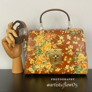 NEW! Vintage Botanical Collection Chauny Satchel